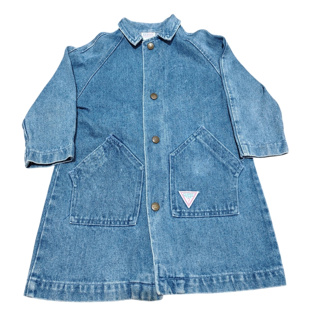 GUESS Rare Denim Trench Jacket Blue Size 5